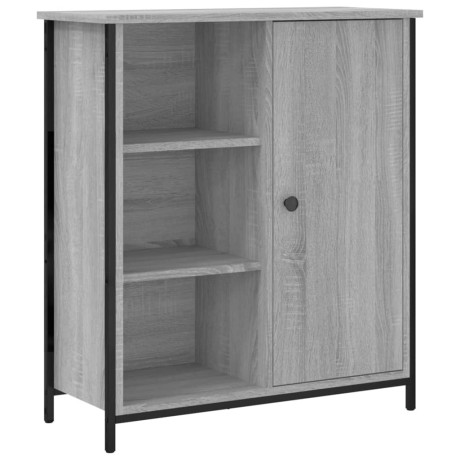 vidaXL Dressoir 70x30x80 cm bewerkt hout grijs sonoma afbeelding2 - 1