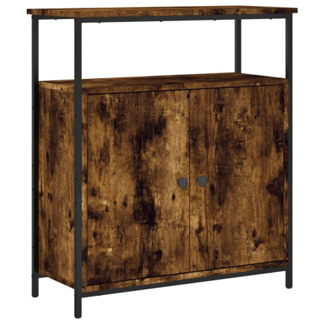 vidaXL Dressoir 70x30x80 cm bewerkt hout gerookt eikenkleurig afbeelding2 - 1