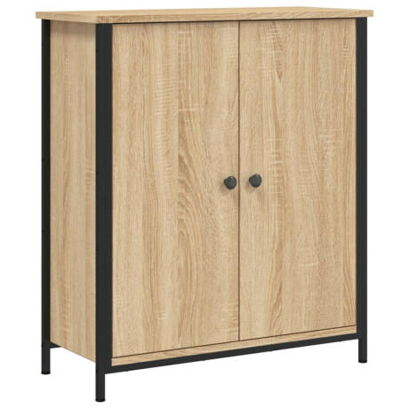 vidaXL Dressoir 70x30x80 cm bewerkt hout sonoma eikenkleurig afbeelding2 - 1