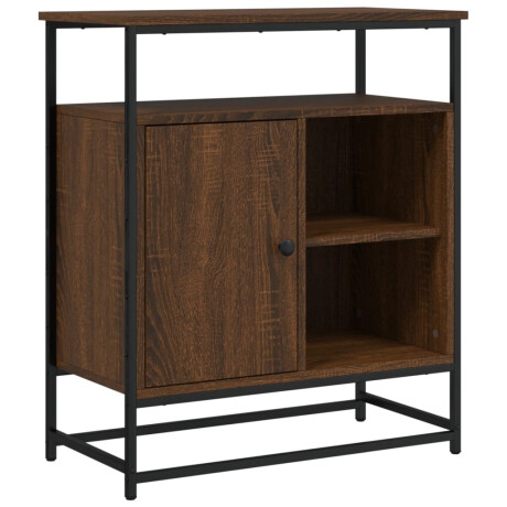 vidaXL Dressoir 69x35x80 cm bewerkt hout bruin eikenkleur afbeelding2 - 1