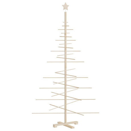vidaXL Kerstdecoratie kerstboom 180 cm massief grenenhout afbeelding2 - 1