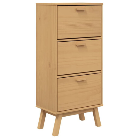 vidaXL Schoenenkast OLDEN 55x35x120 cm grenenhout bruin afbeelding2 - 1