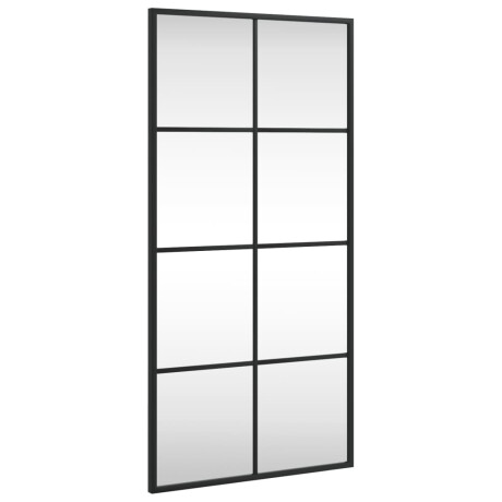 vidaXL Wandspiegel rechthoekig 40x80 cm ijzer zwart afbeelding2 - 1
