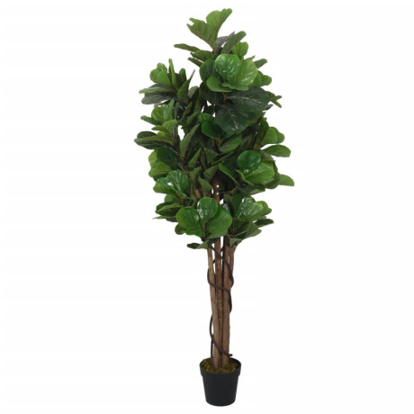 vidaXL Kunstplant vijgenboom 134 bladeren 120 cm groen afbeelding2 - 1