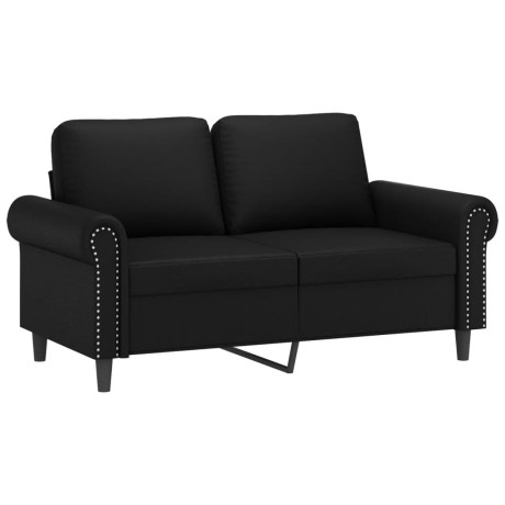 vidaXL Tweezitsbank 120 cm kunstleer zwart afbeelding2 - 1
