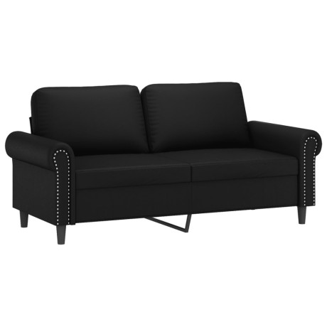 vidaXL Tweezitsbank 140 cm kunstleer zwart afbeelding2 - 1