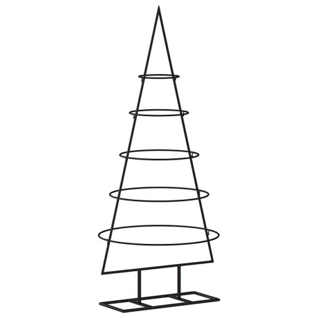vidaXL Kerstdecoratie kerstboom 90 cm metaal zwart afbeelding2 - 1