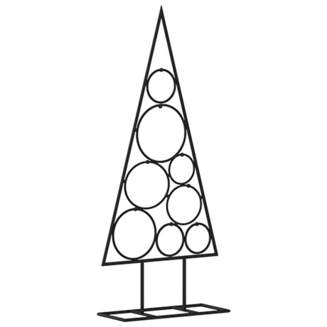 vidaXL Kerstdecoratie kerstboom 60 cm metaal zwart afbeelding2 - 1