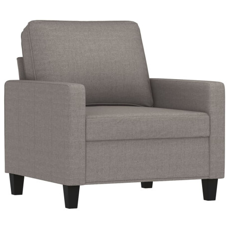 vidaXL Fauteuil 60 cm stof taupe afbeelding2 - 1