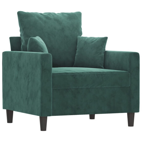 vidaXL Fauteuil 60 cm fluweel donkergroen afbeelding2 - 1