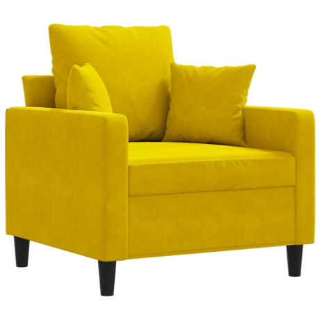 vidaXL Fauteuil 60 cm fluweel geel afbeelding2 - 1