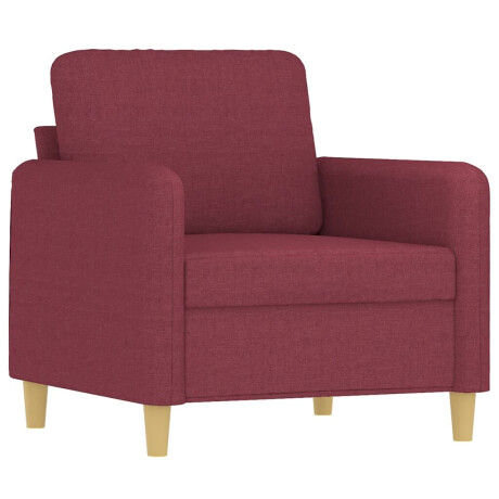 vidaXL Fauteuil 60 cm stof wijnrood afbeelding2 - 1