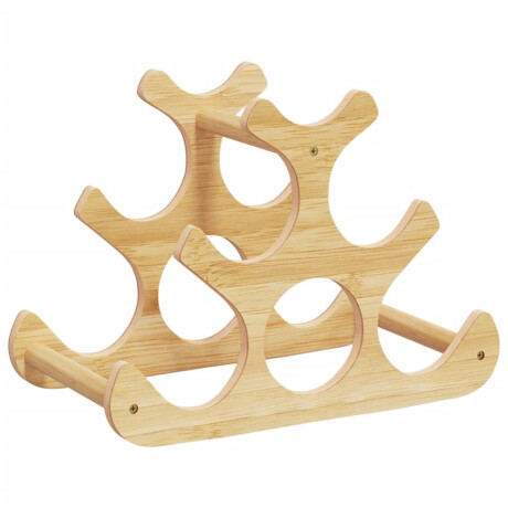 vidaXL Wijnrek voor 6 flessen 35x18x25,5 cm bamboe afbeelding2 - 1