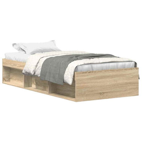 vidaXL Bedframe sonoma eikenkleurig 100x200 cm afbeelding2 - 1