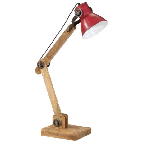 vidaXL Bureaulamp 25 W E27 23x18x96 cm verweerd rood afbeelding2 - 1