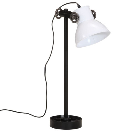 vidaXL Bureaulamp 25 W E27 15x15x55 cm wit afbeelding2 - 1