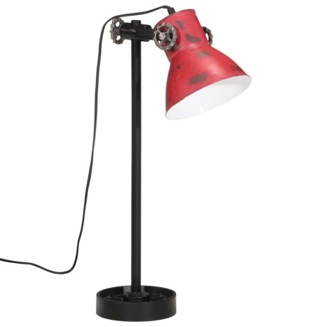 vidaXL Bureaulamp 25 W E27 15x15x55 cm verweerd rood afbeelding2 - 1