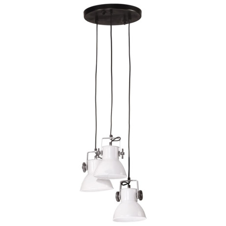 vidaXL Hanglamp 25 W E27 30x30x100 wit afbeelding2 - 1