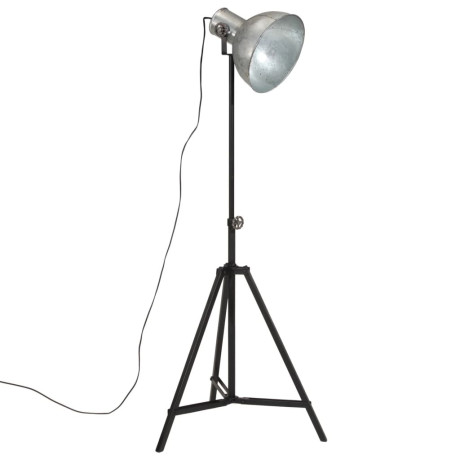 vidaXL Vloerlamp 25 W E27 61x61x90/150 cm vintage zilverkleurig afbeelding2 - 1