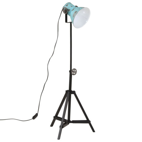 vidaXL Vloerlamp 25 W E27 35x35x65/95 cm verweerd blauw afbeelding2 - 1