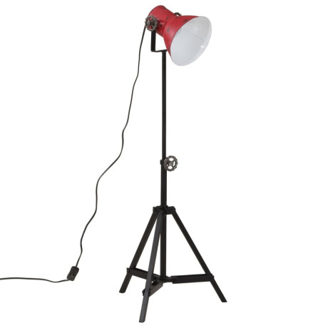 vidaXL Vloerlamp 25 W E27 35x35x65/95 cm verweerd rood afbeelding2 - 1