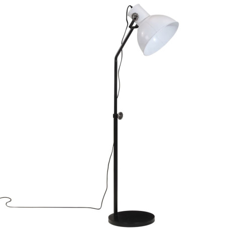 vidaXL Vloerlamp 25 W E27 30x30x90-150 cm wit afbeelding2 - 1