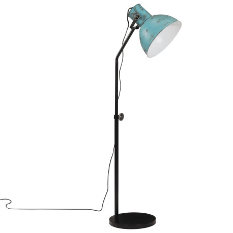 vidaXL Vloerlamp 25 W E27 30x30x90/150 cm verweerd blauw afbeelding2 - 1