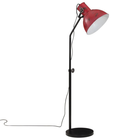 vidaXL Vloerlamp 25 W E27 30x30x90/150 cm verweerd rood afbeelding2 - 1