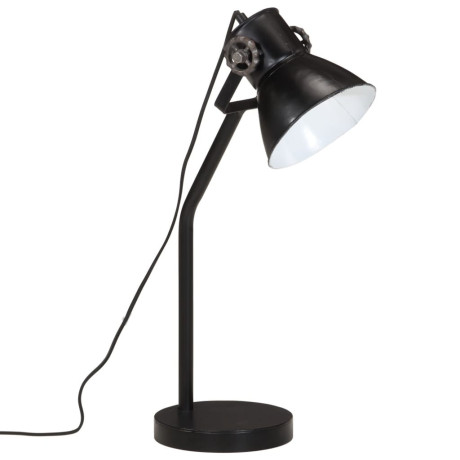 vidaXL Bureaulamp 25 W E27 17x17x60 cm zwart afbeelding2 - 1