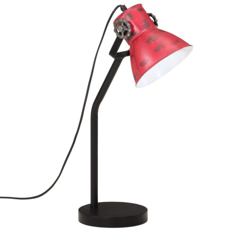 vidaXL Bureaulamp 25 W E27 17x17x60 cm verweerd rood afbeelding2 - 1