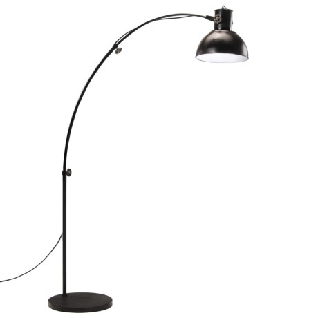 vidaXL Vloerlamp 25 W E27 150 cm zwart afbeelding2 - 1