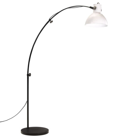 vidaXL Vloerlamp 25 W E27 150 cm wit afbeelding2 - 1