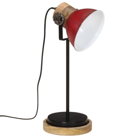 vidaXL Bureaulamp 25 W E27 17x17x50 cm verweerd rood afbeelding2 - 1