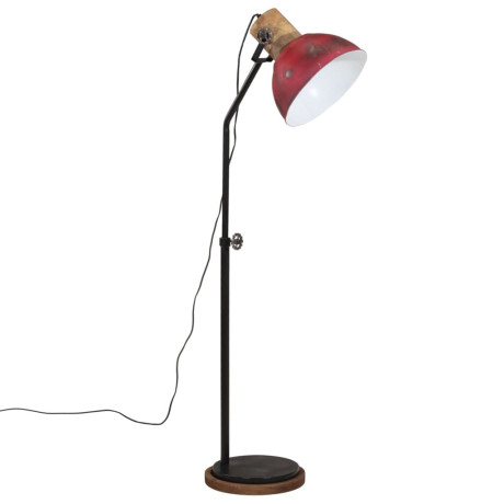 vidaXL Vloerlamp 25 W E27 30x30x100-150 cm verweerd rood afbeelding2 - 1