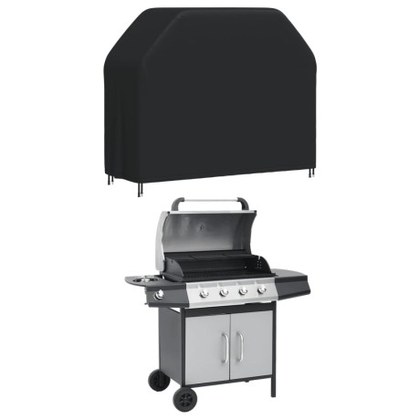 vidaXL Barbecuehoes 147x61x112 cm 420D oxford zwart afbeelding2 - 1