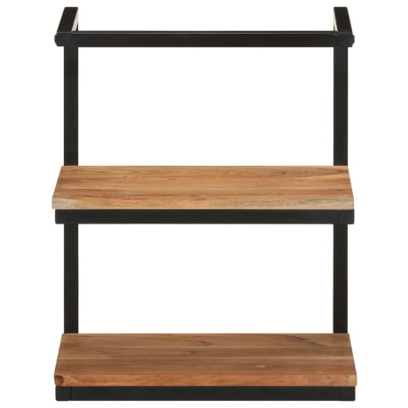 vidaXL Wandschap 40x30x50 cm massief acaciahout en ijzer afbeelding2 - 1