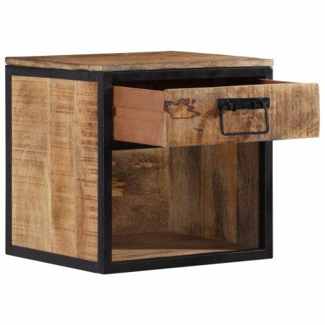 vidaXL Nachtkastje 40x35x40 cm massief mangohout afbeelding2 - 1