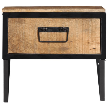 vidaXL Nachtkastje 40x35x40 cm massief mangohout afbeelding2 - 1