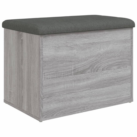 vidaXL Opbergbankje 62x42x45 cm bewerkt hout grijs sonoma eikenkleurig afbeelding2 - 1