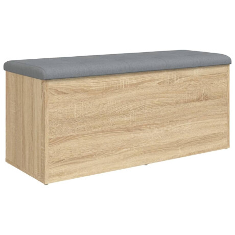 vidaXL Opbergbankje 102x42x45 cm bewerkt hout sonoma eikenkleurig afbeelding2 - 1
