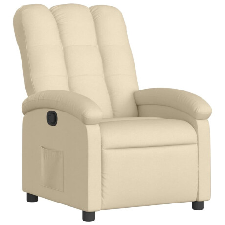 vidaXL Relaxfauteuil Crème Stof afbeelding2 - 1