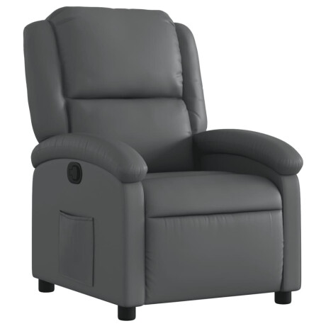 vidaXL Relaxfauteuil grijs kunstleer afbeelding2 - 1