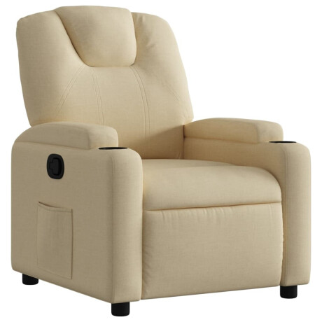 vidaXL Relaxfauteuil Crème Stof afbeelding2 - 1