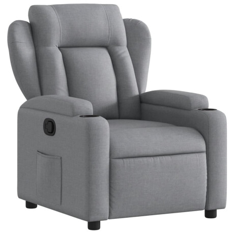 vidaXL Relaxfauteuil lichtgrijze stof afbeelding2 - 1