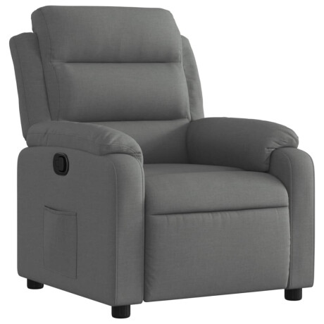 vidaXL Relaxfauteuil Donkergrijze Stof afbeelding2 - 1