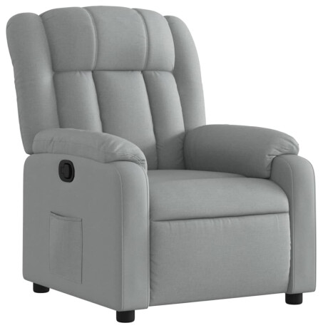 vidaXL Relaxfauteuil lichtgrijze stof afbeelding2 - 1