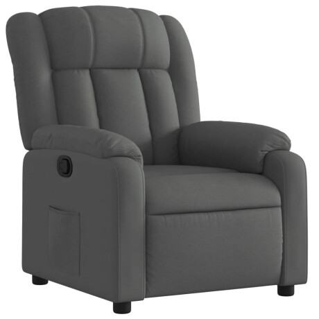 vidaXL Relaxfauteuil Donkergrijze Stof afbeelding2 - 1