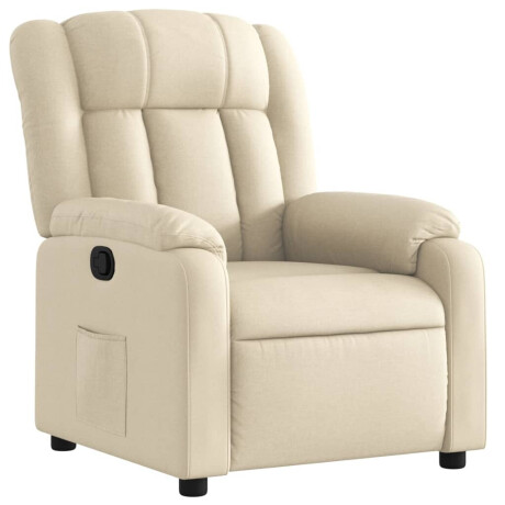vidaXL Relaxfauteuil Crème Stof afbeelding2 - 1