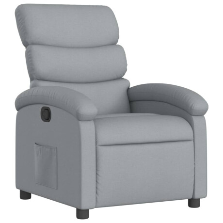 vidaXL Relaxfauteuil lichtgrijze stof afbeelding2 - 1
