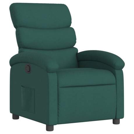 vidaXL Relaxfauteuil donkergroene stof afbeelding2 - 1